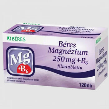 Béres Magnézium 250mg+B6 filmtabletta 120x